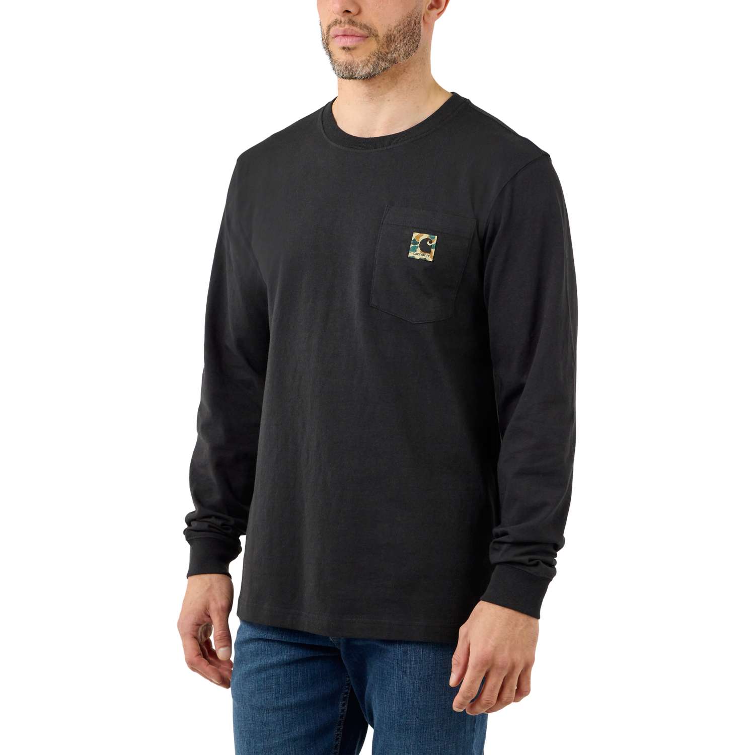 carhartt® Herren Langarm-T-Shirt »POCKET CAMO C GRAPHIC L/S T-SHIRT« - kommt direkt von HUG Technik 😊