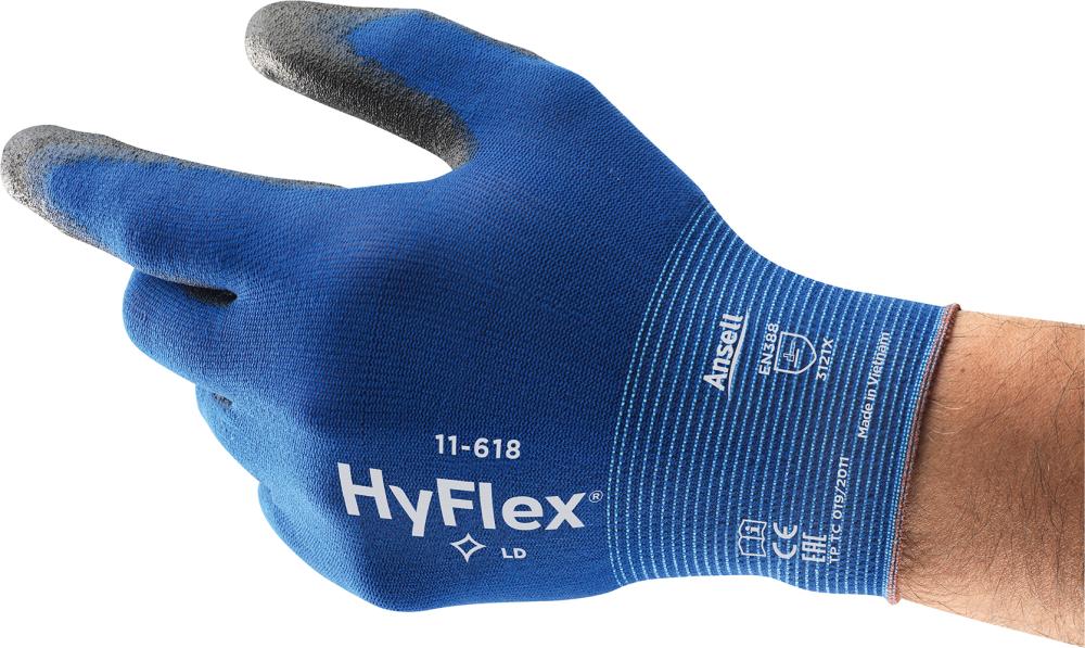 Ansell Montagehandschuh »HyFlex® 11-618, Gr. 6 - kommt direkt von HUG Technik 😊