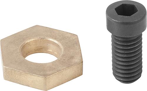 Spann-Exzenterschraube sechskant M04x10 Messing, Komp:Vergütungsstahl - K0026.04 - bekommst Du bei ★ HUG Technik ✓