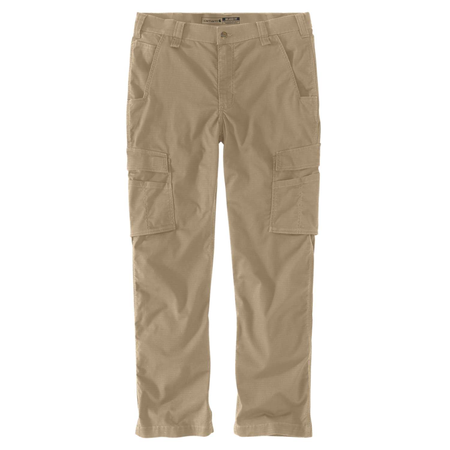 carhartt® Cargo Hose »Relaxed Straight Force Ripstop Cargo Pant« in dark khaki.
