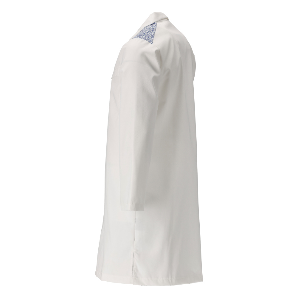 MASCOT® FOOD & CARE Kittel, lang  Gr. 2XL, weiß/azurblau - erhältlich bei ♡ HUG Technik ✓