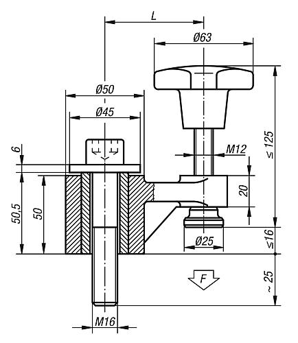 Schwenkspanner, Komp: Vergütungsstahl, L=100 - K0019.02 - kommt direkt von HUG Technik 😊