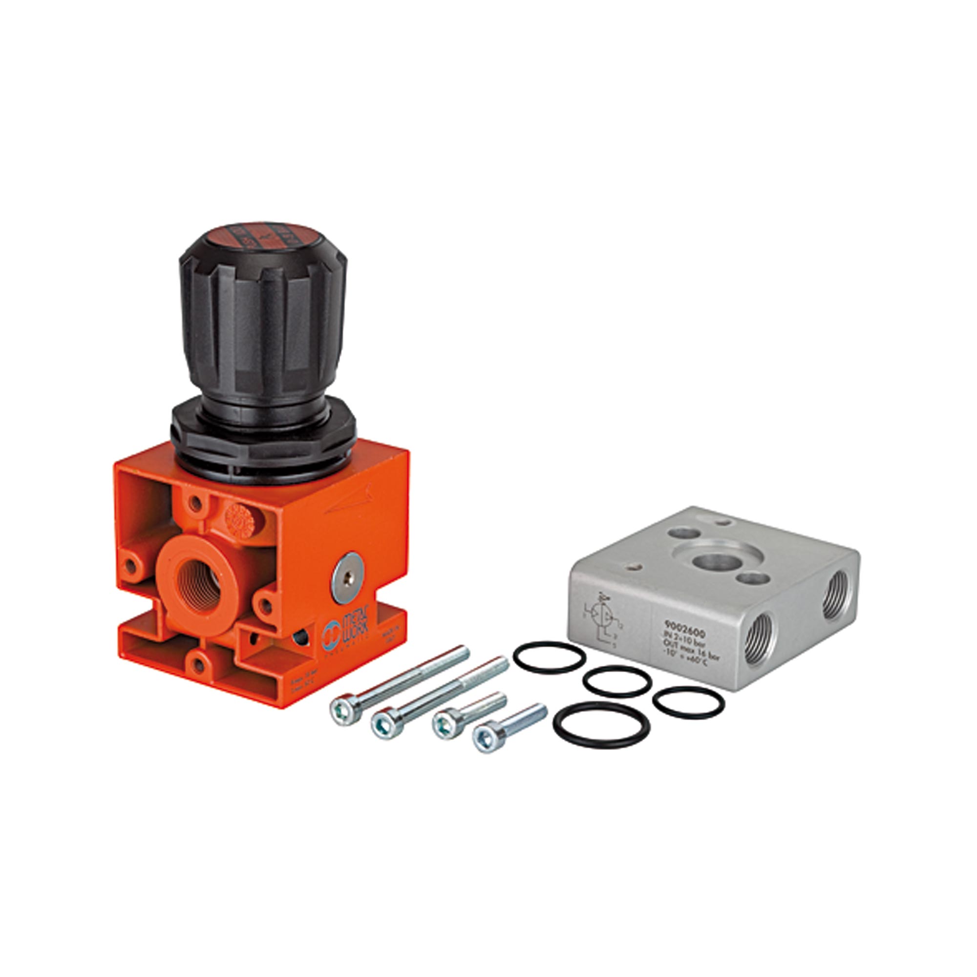 Reglereinheit (Regler+Adapter+Befestigungsteile) für Booster G3/8 - bei HUG Technik ✭