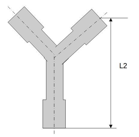 Y-Reduzierstutzen, für Schlauch LW 4/6/4 mm, POM - erhältlich bei ☆ HUG Technik ✓
