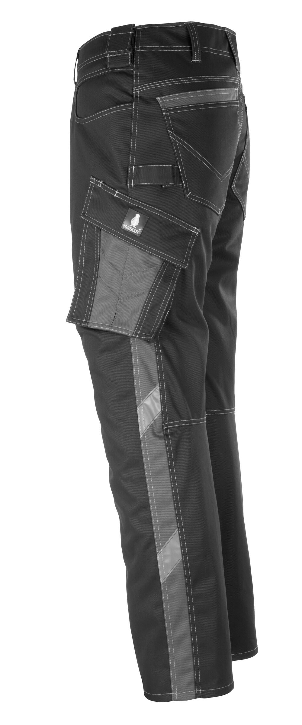 MASCOT® UNIQUE Hose mit Schenkeltaschen »Dortmund« Gr. 82/C42, schwarz/dunkelanthrazit - bei HUG Technik ✭