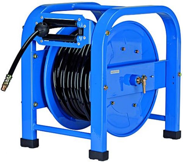 Schlauchaufroller, mobiler Einsatz, PU-Schlauch ø 12x8, G 3/8, Länge 50 m - erhältlich bei ✭ HUG Technik ✓