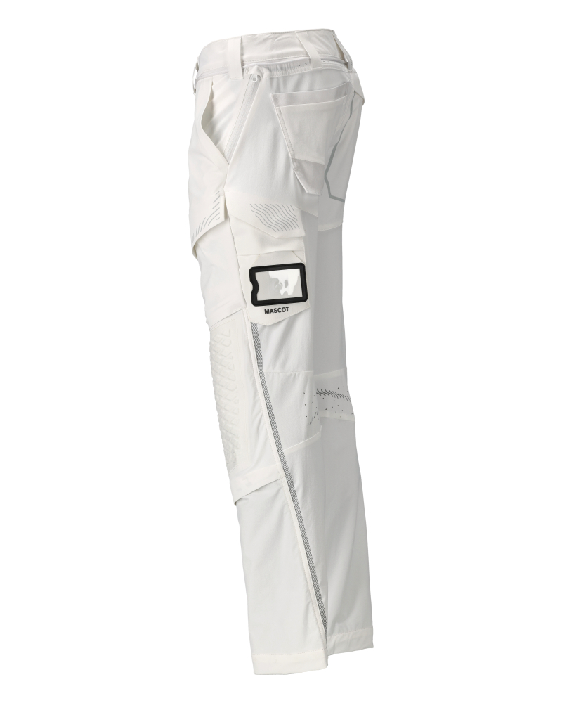 MASCOT® CUSTOMIZED Hose mit Knietaschen  Gr. 76/C44, weiß - erhältlich bei ♡ HUG Technik ✓