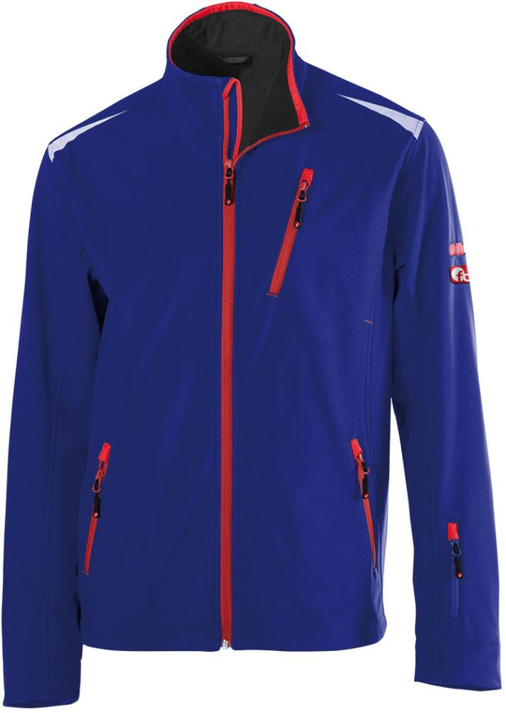 FORTIS Herren Softshell-Jacke 24, blau-rot - bei HUG Technik ☆