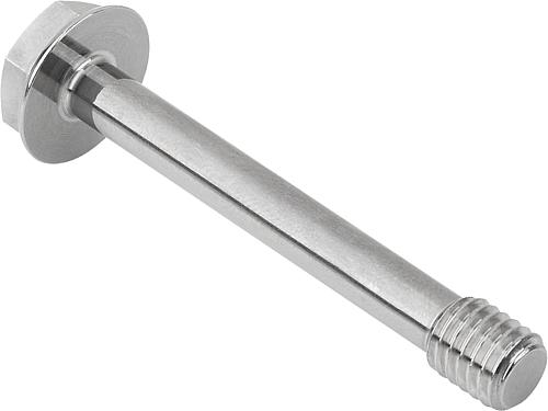 Sechskantschraube mit Dünnschaft, Hygienic Design M04X25, SW=7, Edelstahl 1.4404 poliert - K1330.04X25 - bei HUG Technik ✭
