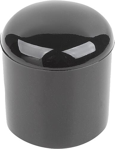 Schutzkappe, D=5,8-6,2, L=10 PVC schwarz, für Rundrohre - K2028.06