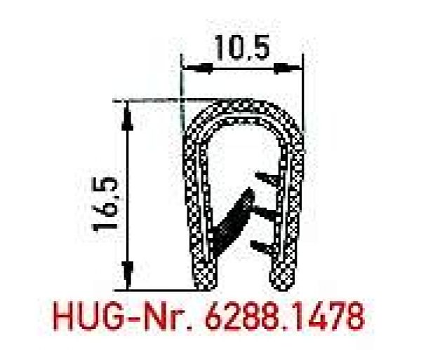 Flexibler Kantenschutz aus PVC - erhältlich bei ♡ HUG Technik ✓