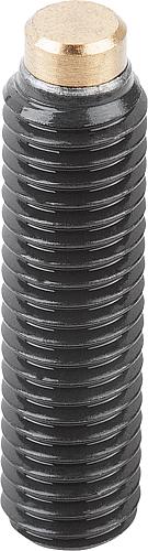 Produktbild Druckschraube M04X10,5 Stahl, Komp:Messing - K0389.04X105 - direkt bei HUG Technik ✓