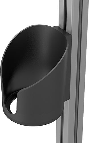 Becherhalter, geschlossen, L=106, B=33, H=118, D=100, Polyamid schwarz - K1632.10 - bei HUG Technik ✭ Becherhalter, geschlossen, L=106, B=33, H=118, D=100, Polyamid schwarz - K1632.10 - bei HUG Technik ✭