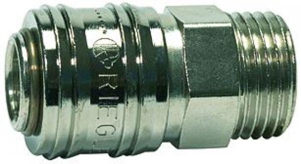 Schnellverschlusskupplung NW 7,2 »connect line«, Messing vernickelt, G 1/4 AG - bekommst Du bei HUG Technik ♡