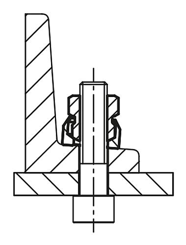 Sechskantmutter mit Kugelpfanne M08 Edelstahl, SW=13 - K0794.808 - gibt’s bei HUG Technik ✓