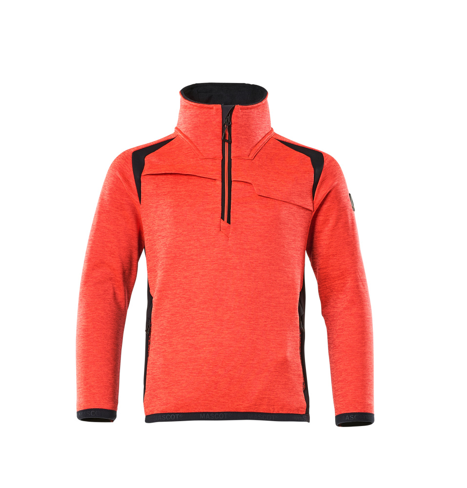 MASCOT® ACCELERATE SAFE Fleecepullover für Kinder  Gr. 104, hi-vis rot/schwarzblau - jetzt neu bei HUG Technik ♡