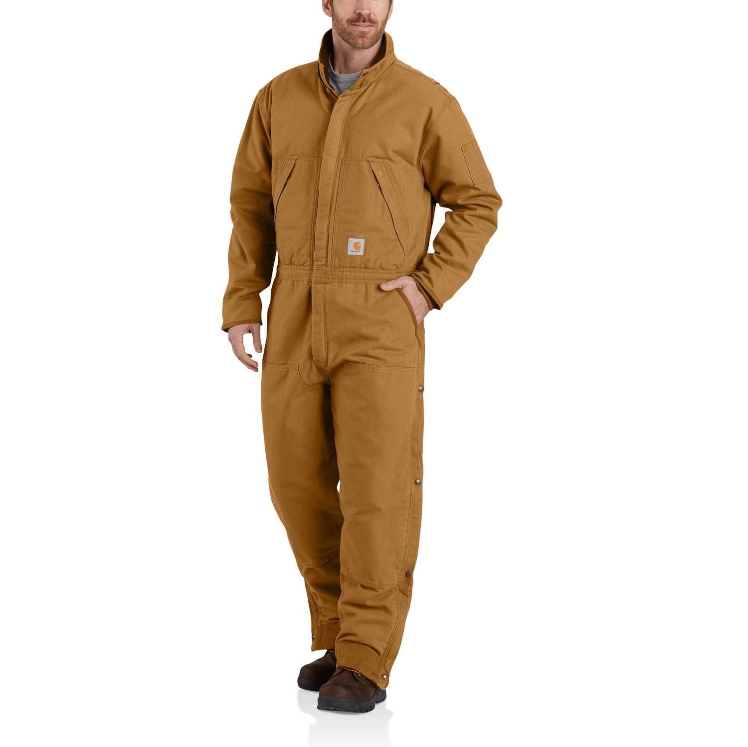 carhartt® Herren-Overall WASHED DUCK INSULATED OVERALL, carhartt® brown - direkt von HUG Technik ✓