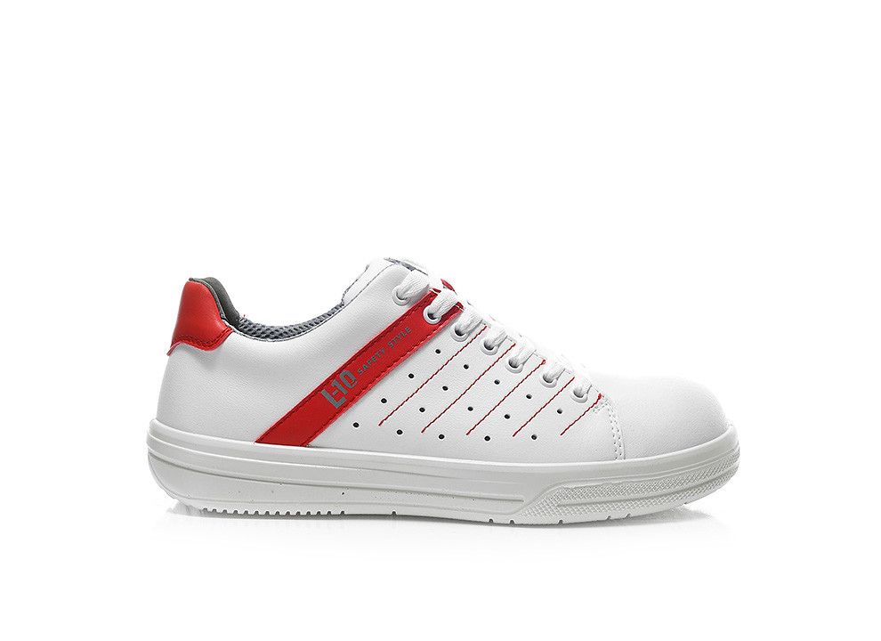 ELTEN® Berufshalbschuh NORRIS white-red Low ESD O1, 972220 - bei HUG Technik ♡