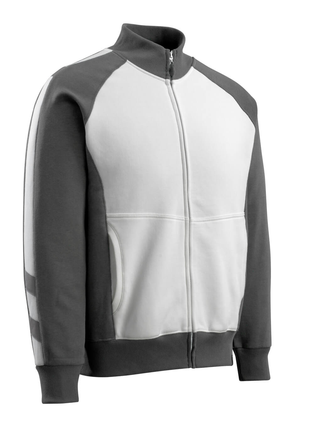 MASCOT® UNIQUE Sweatshirt mit Reißverschluss »Amberg« Gr. 2XL, weiß/dunkelanthrazit - gibt’s bei HUG Technik ✓