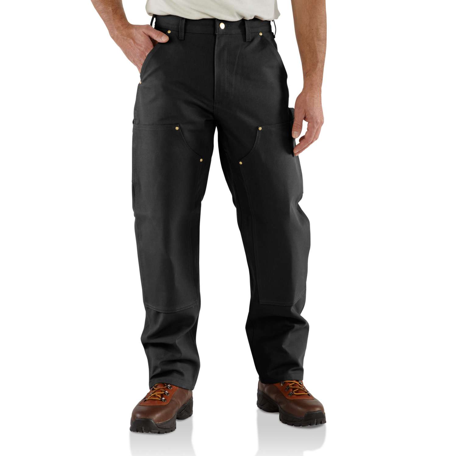 carhartt® Herren Arbeitshose Loose Fit DUCK D. FRONT LOGGER PANT, black - bei HUG Technik ✓