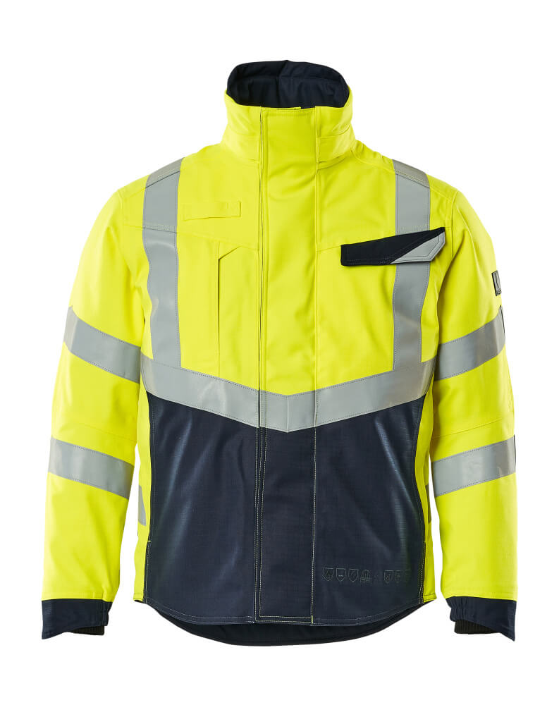 MASCOT® MULTISAFE Winterjacke  Gr. 2XL, hi-vis gelb/schwarzblau - erhältlich bei ✭ HUG Technik ✓