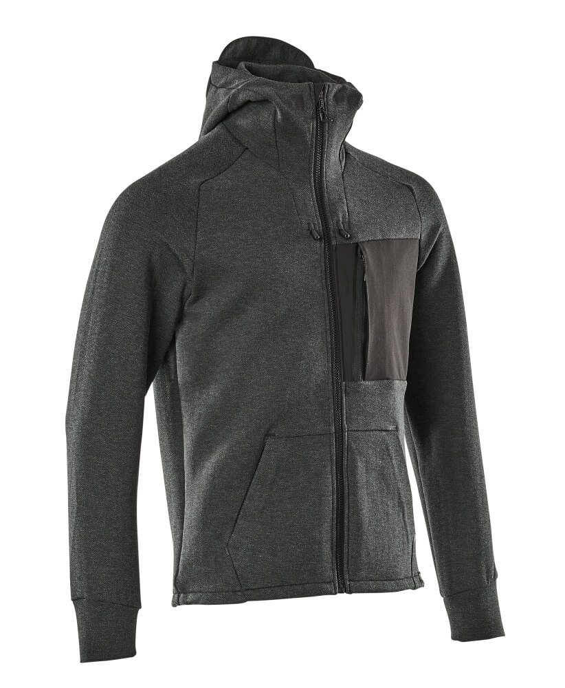 MASCOT® ADVANCED Kapuzensweatshirt mit Reißverschluss  Gr. 2XL, schwarz - jetzt NEU bei HUG Technik  😊
