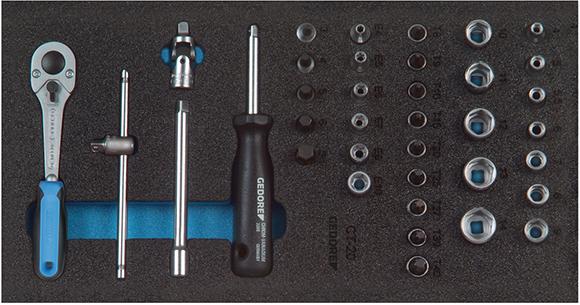 GEDORE Werkzeugmodul CT1/3 Steckschlüsselsatz 1/4 Zoll - direkt bei HUG Technik ✓ GEDORE Werkzeugmodul CT1/3 Steckschlüsselsatz 1/4 Zoll - direkt bei HUG Technik ✓