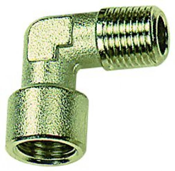 Winkelstück, innen/außen, G/R 1/2, SW 21, Messing vernickelt - gibt’s bei ☆ HUG Technik ✓