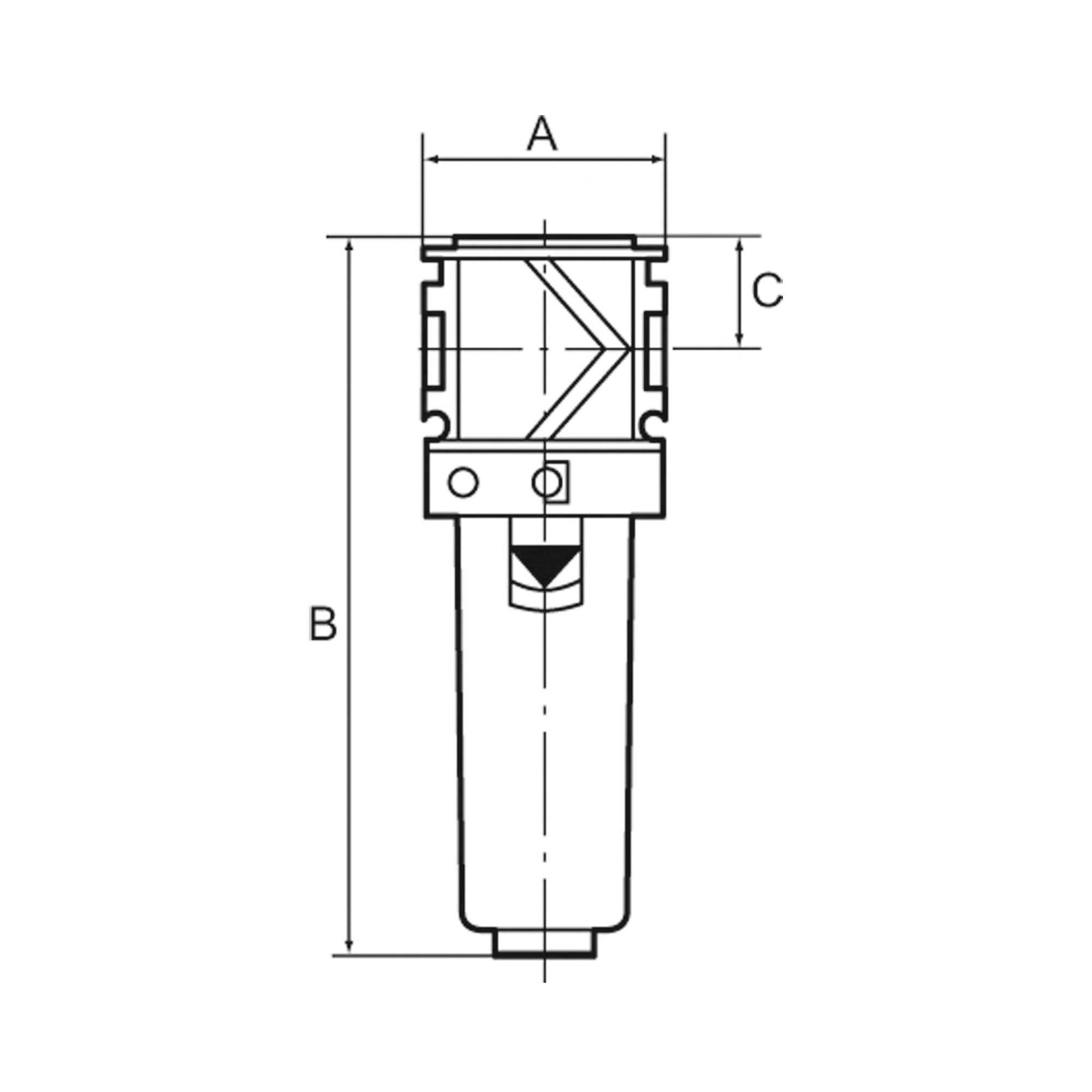 Aktivkohlefilter »variobloc«, Metallbehälter, Sichtrohr, BG 2, G 1/2 - kommt direkt von HUG Technik 😊