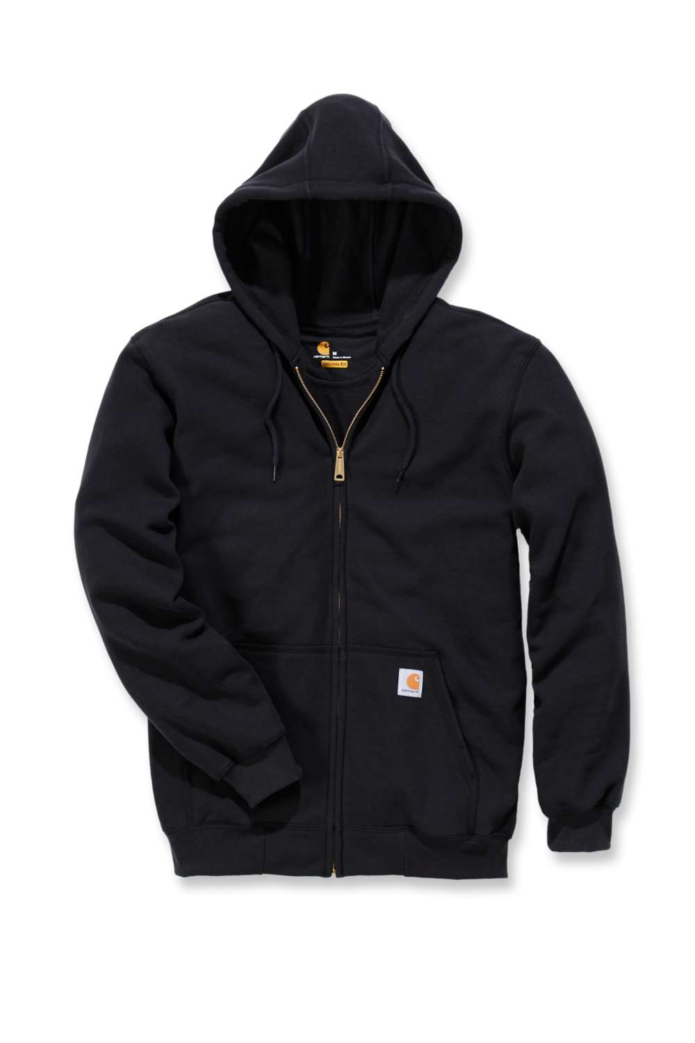 carhartt® Herren Kapuzensweater ZIP HOODED SWEATSHIRT black Flach  - bei HUG Technik ✓ ✌