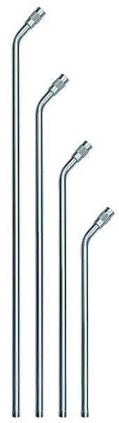Verlängerungsrohr ohne Düse, gebogen 150 mm, Anschluss 1/2 - 27 UNS, Aluminium - gibt’s bei ☆ HUG Technik ✓