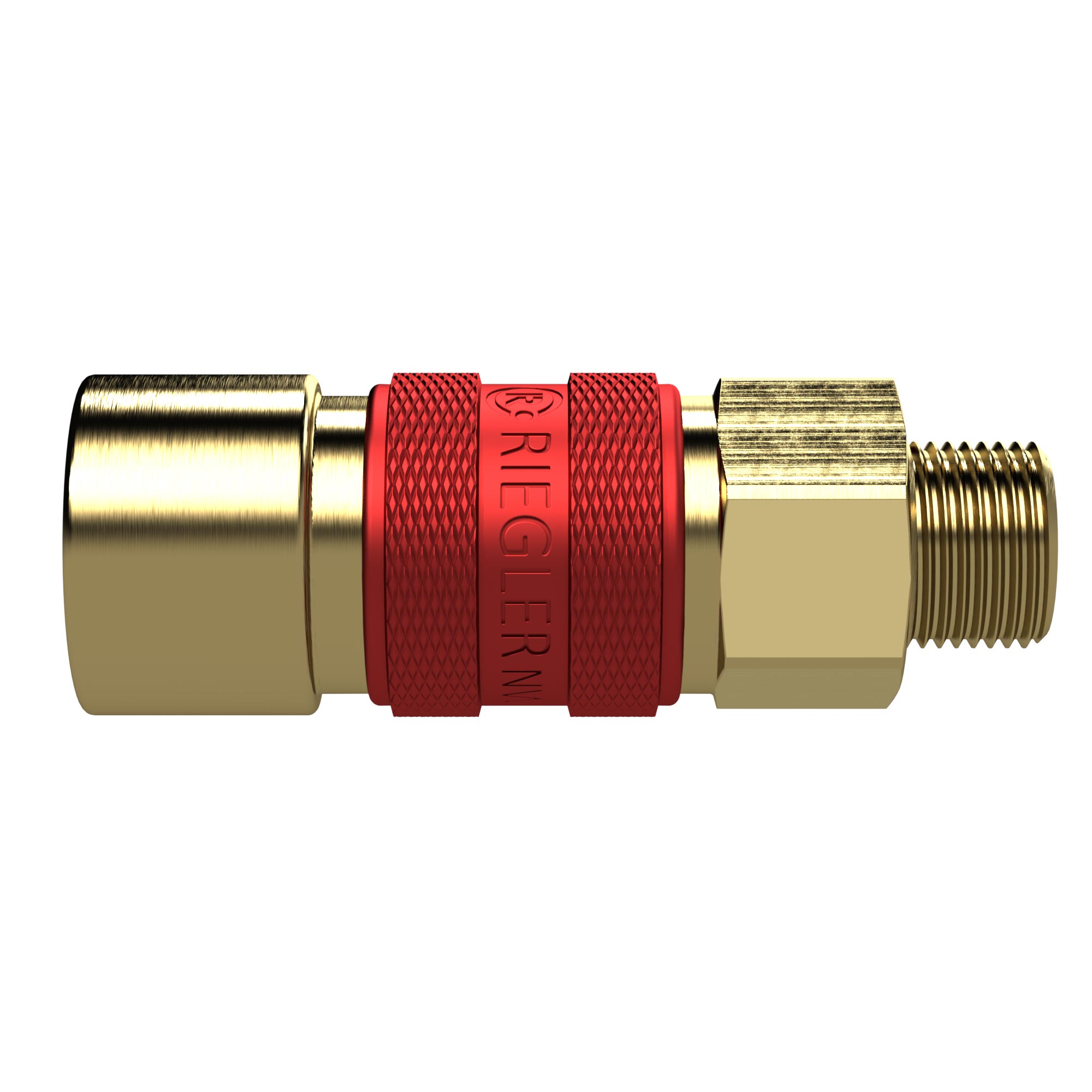 Unverwechselbare Schnellverschlusskupplung NW 5, G 1/8 AG, rot - bei HUG Technik ✓