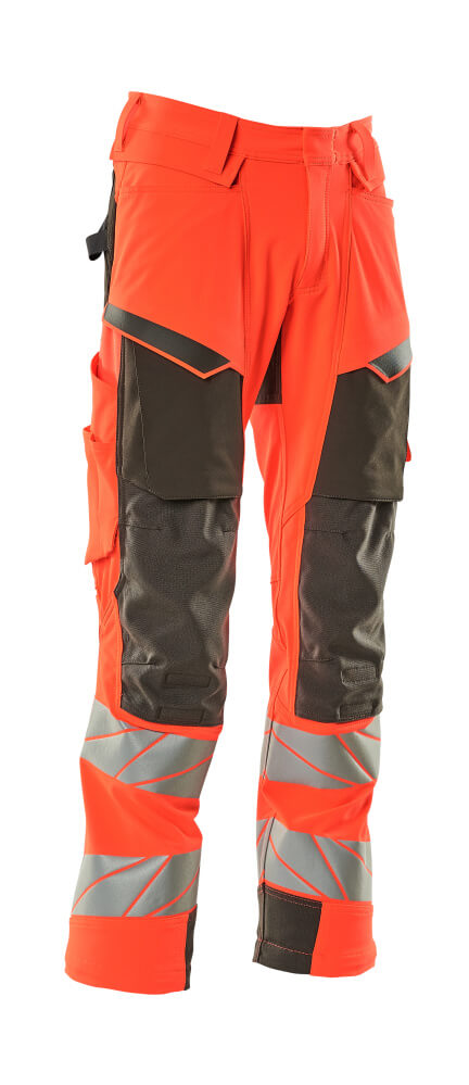 MASCOT® ACCELERATE SAFE Hose mit Knietaschen  Gr. 76/C46, hi-vis rot/dunkelanthrazit - kommt direkt von HUG Technik 😊