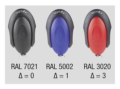 Schnellspanner mit Sicherheitsverriegelung, Fuß senkrecht, Edelstahl, Komp: Polyamid Komp: rot RAL3020, M=M06x35 - K0663.106103 - bei HUG Technik ✭
