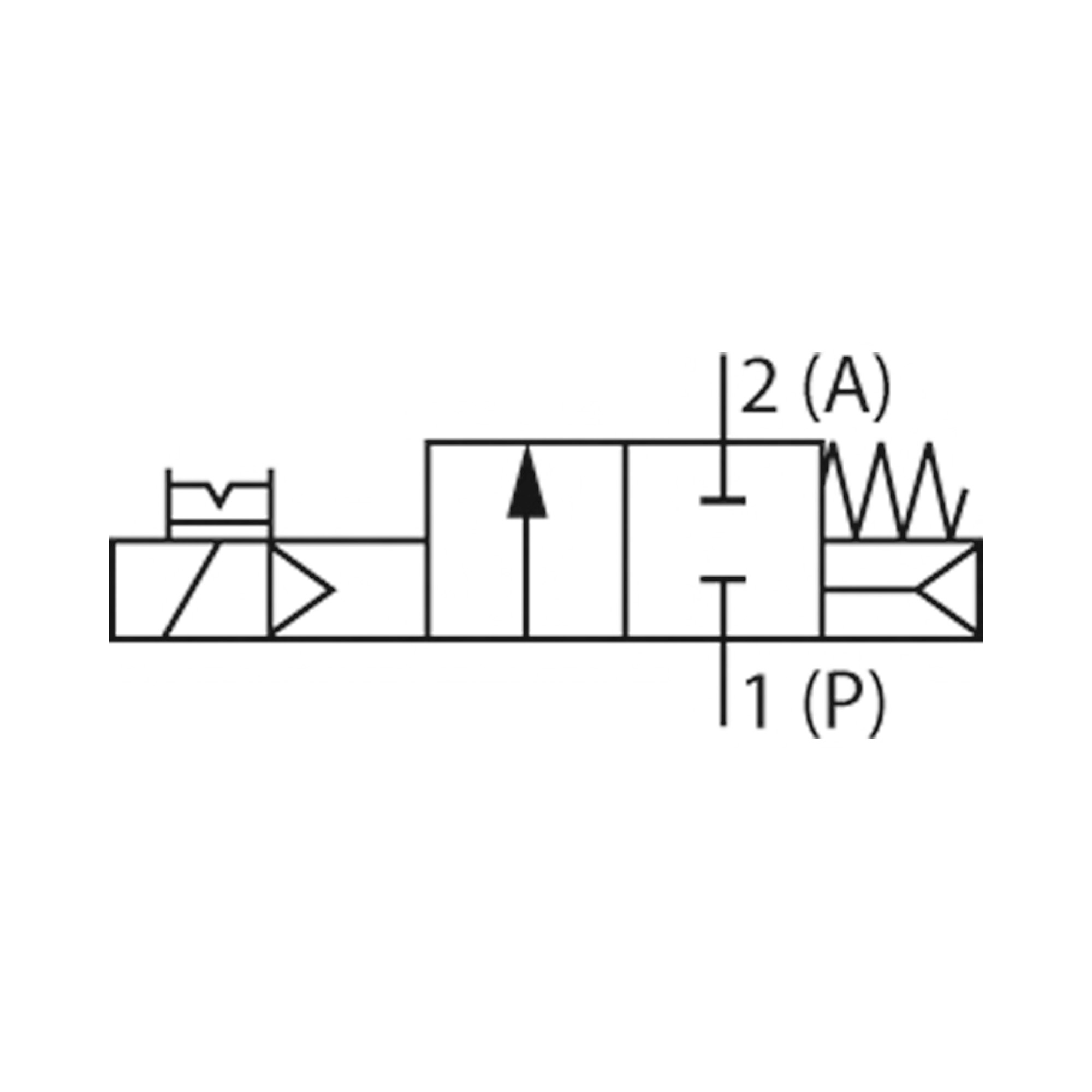 2/2 We-MV, NC, Messing, G 3/4, DN 20, PN 0,2-10, NBR, vorgesteuert 24V DC - erhältlich bei ♡ HUG Technik ✓