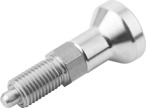 Arretierbolzen Gr.0 M08x1, Form: A Edelstahl, ungehärtet, Komp: Edelstahl, D=4 - K0632.111004 - erhältlich bei ♡ HUG Technik ✓