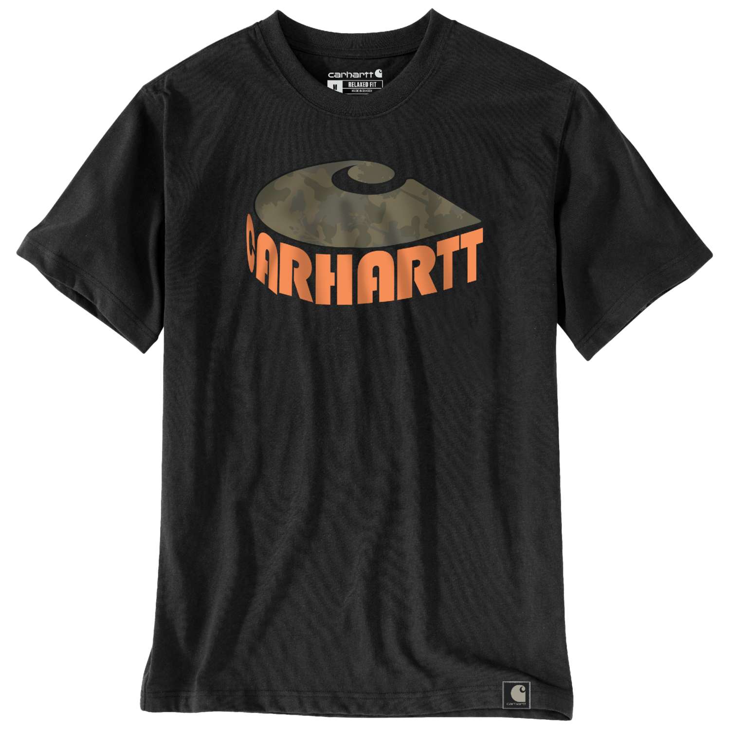 carhartt® Herren-T-Shirt »S/SLEEVE CAMO C GRAPHIC T-SHIRT« - Gr. S, black - bei HUG Technik ✭
