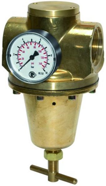Druckregler für Wasser, inkl. Manometer, G 1 1/2, 0,5 - 10 bar - erhältlich bei ♡ HUG Technik ✓