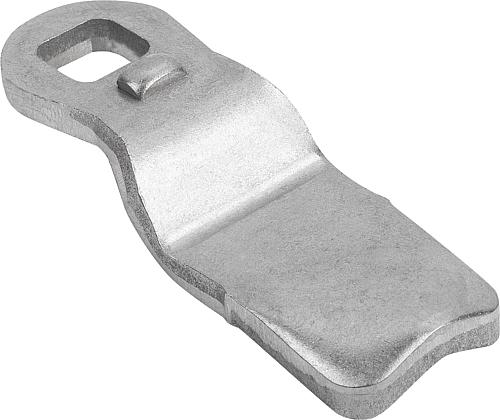 Zunge für Drehriegel für Hygienebereich, Edelstahl 1.4301 blank - K1340 - direkt von HUG Technik ✓