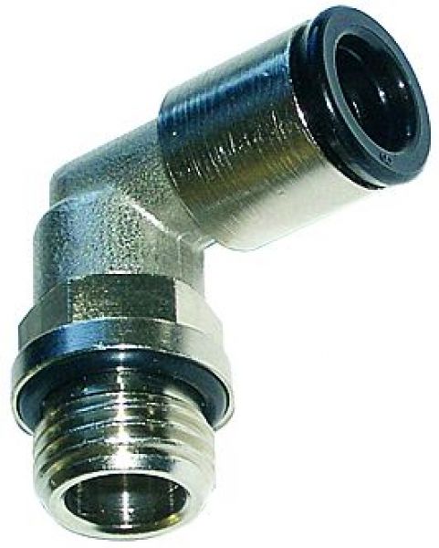 Winkel-Einschraubverschraubung, G 1/2 AG, Schlauch-ø 10 mm, SW 16 mm, Messing vernickelt, »value line - erhältlich bei ♡ HUG Technik ✓