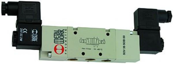 5/2-Wegeventil elektropneumatisch, bistabil, G 3/8, 230 V - direkt bei HUG Technik ✓