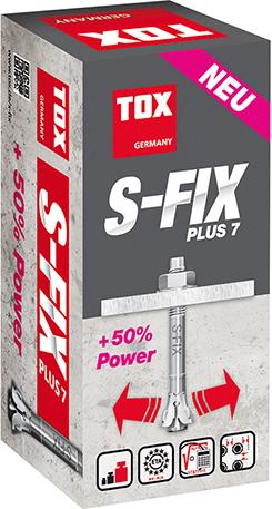 TOX® Bolzenanker S-FIX Plus M 8x 75/ 5+18 verzinkt Opt.7 - bei HUG Technik ☆