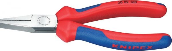 KNIPEX® Flachzange poliert mit Mehrkomponenten-Griffen 140 mm - bei HUG Technik ✭