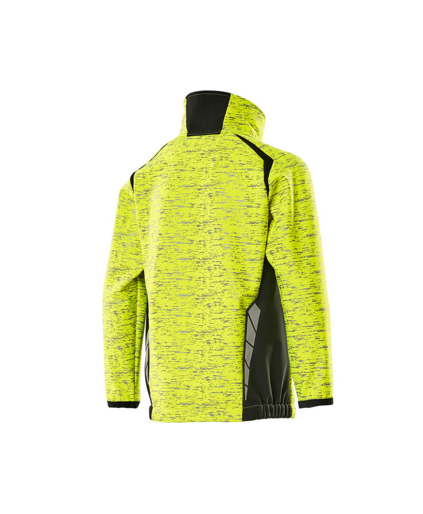 MASCOT® ACCELERATE SAFE Soft Shell Jacke für Kinder  Gr. 104, hi-vis gelb/schwarz - bei HUG Technik ♡