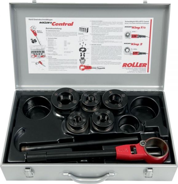 Roller Gewindeschneidkluppen-Set Central im Koffer R1/2-2." - bei HUG Technik ☆