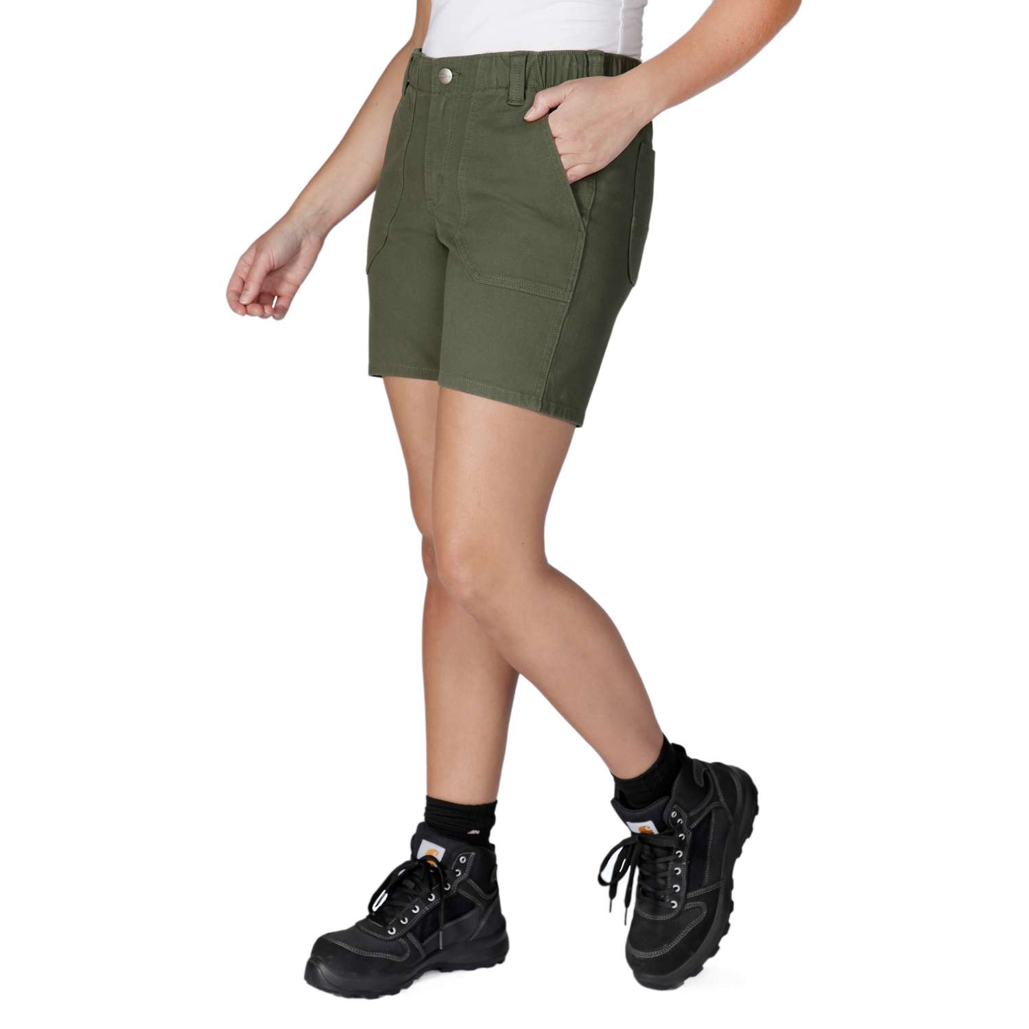 carhartt® Damen-Shorts »RELAXED FIT CANVAS WORK SHORT« basil - bei HUG Technik ✓ ✌