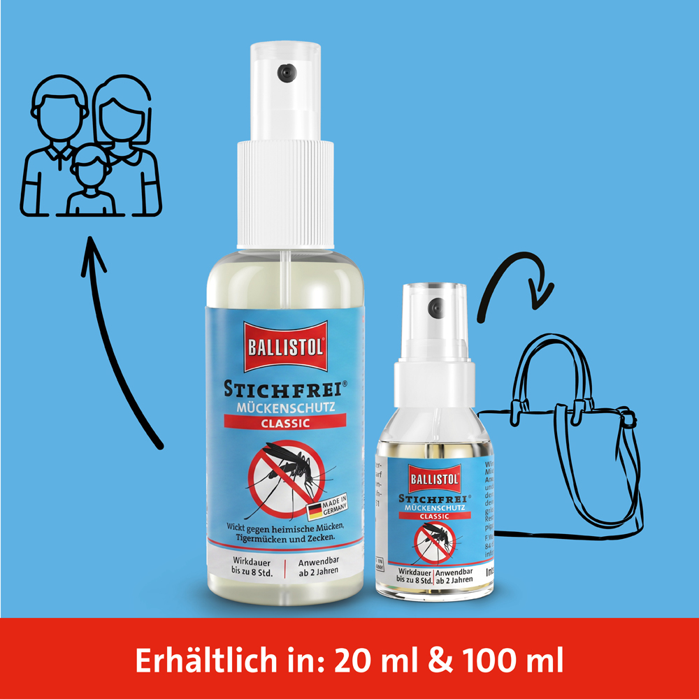 Ballistol Stichfrei Classic in 20 ml und 100 ml