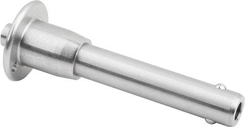 Kugelsperrbolzen Edelstahl, selbstsichernd, D1=10, L=100 - K0641.02510100 - bei HUG Technik ✭