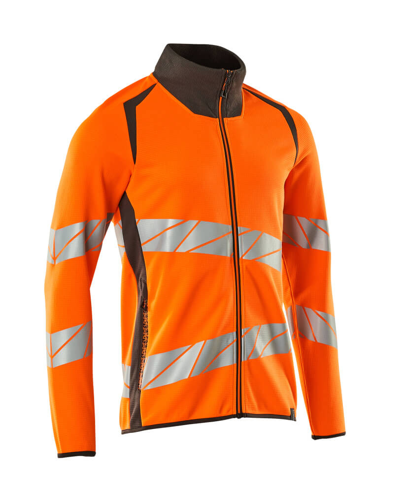 MASCOT® ACCELERATE SAFE Sweatshirt mit Reißverschluss  Gr. 2XL, hi-vis orange/dunkelanthrazit - erhältlich bei ♡ HUG Technik ✓