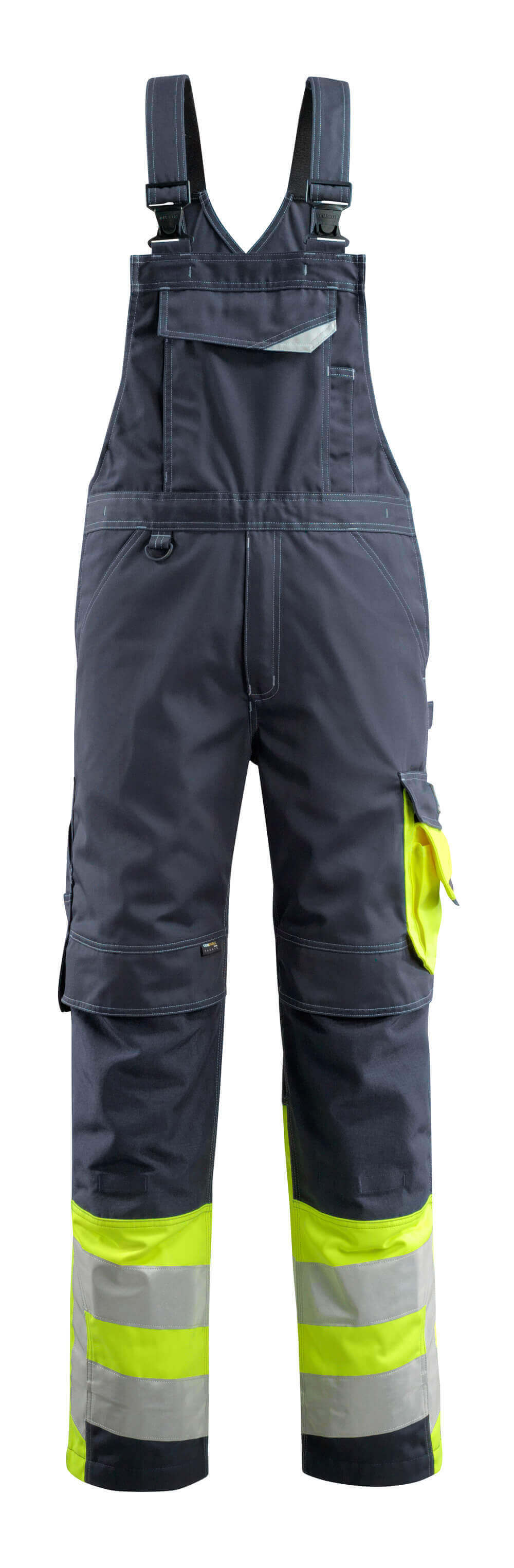 MASCOT® SAFE SUPREME Latzhose mit Knietaschen »Sunderland« Gr. 76/C46, schwarzblau/hi-vis gelb - jetzt NEU  bei ✭ HUG Technik ✓